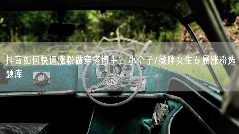 抖音如何快速涨粉做穿搭博主？小个子/微胖女生专属涨粉选题库