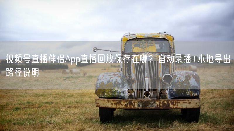 视频号直播伴侣App直播回放保存在哪？自动录播+本地导出路径