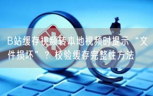 B站缓存视频转本地视频时提示“文件损坏”？校验缓存完整性方法