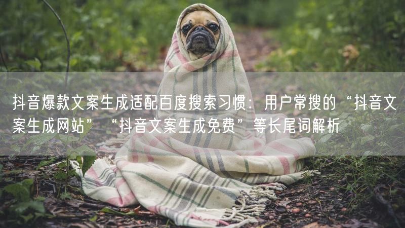 抖音爆款文案生成适配百度搜索习惯：用户常搜的“抖音文案生成网