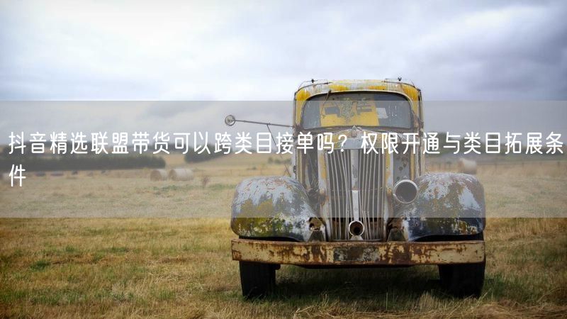 抖音精选联盟带货可以跨类目接单吗？权限开通与类目拓展条件