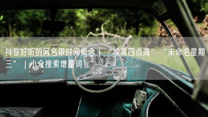 抖音好听的网名带时间概念｜“凌晨四点海”“未命名星期三”｜小