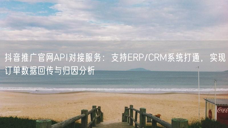 抖音推广官网API对接服务:支持ERP/CRM系统打通,实现